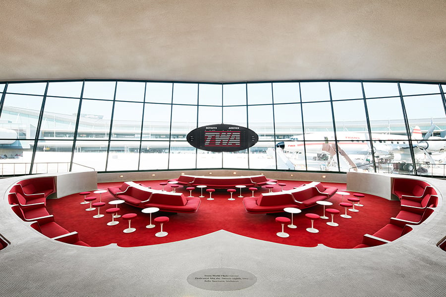 TWA flight center hotel interiors