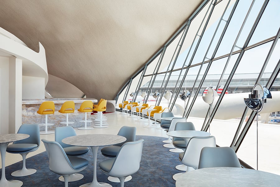 TWA flight center hotel interiors