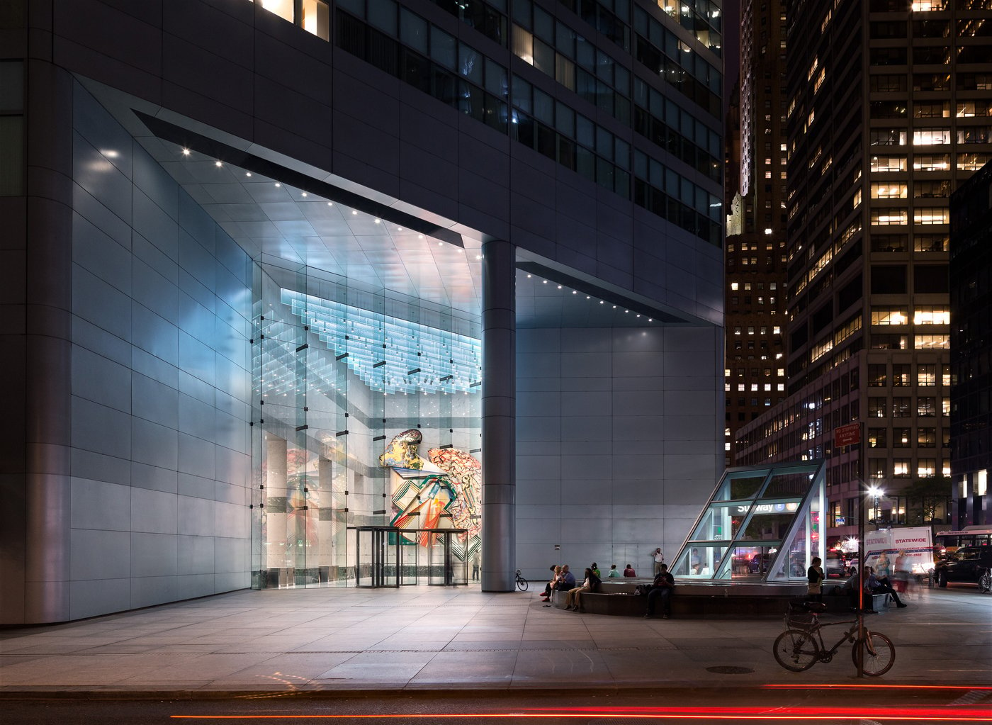 Nighttime Exterior of 599 Lexington Ave.|599 Lexington Ave.