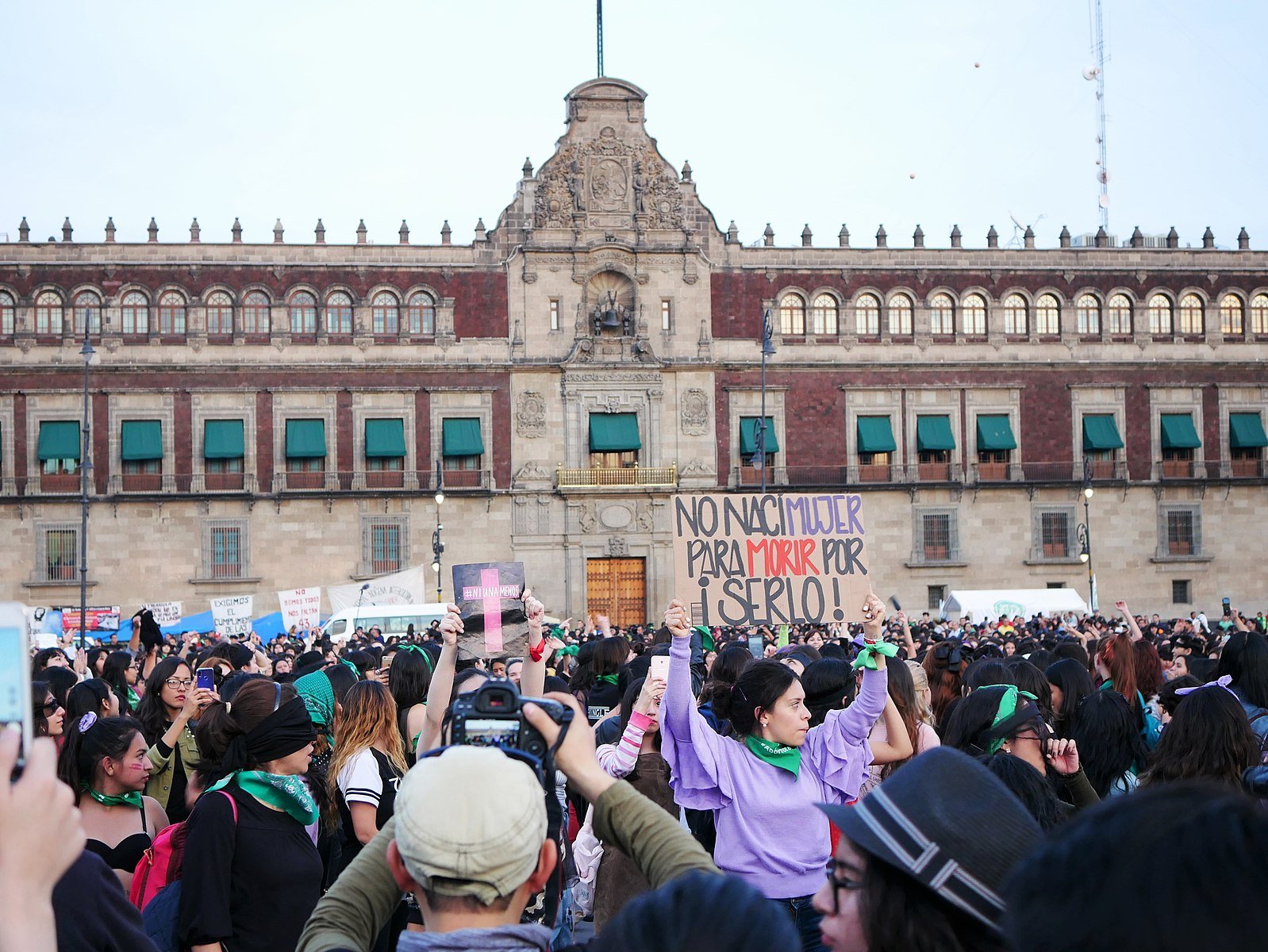 Femicide Protest Zocalo Sign