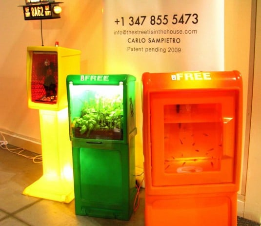 newspaper box aquariums.