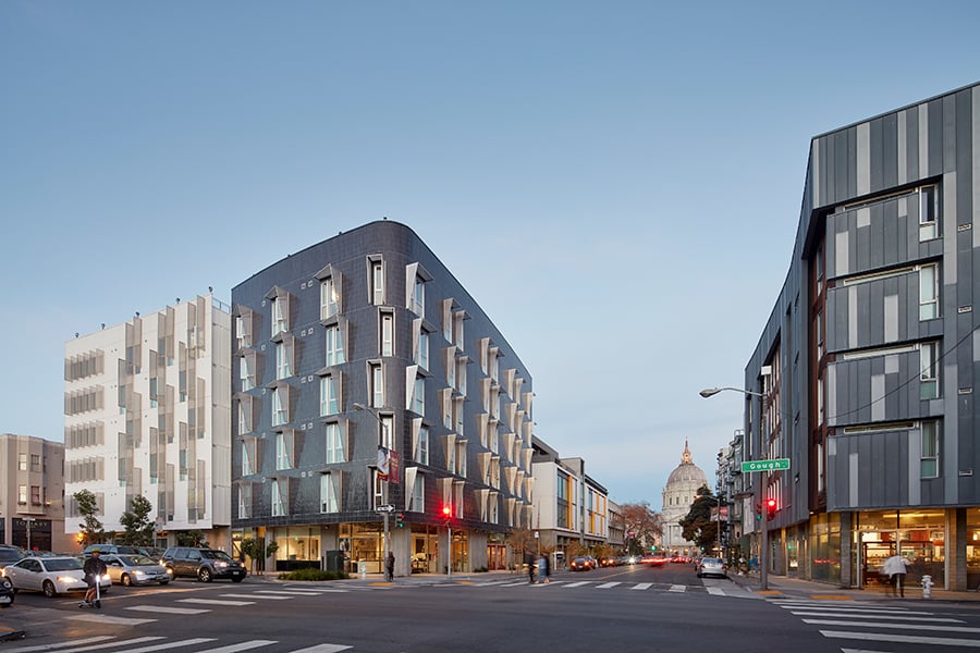 David Baker Architects 388 fulton micro-units