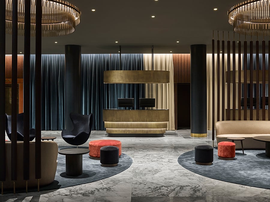 Arne Jacobsen Designed Hotel in Copenhagen Gets a Contemporary