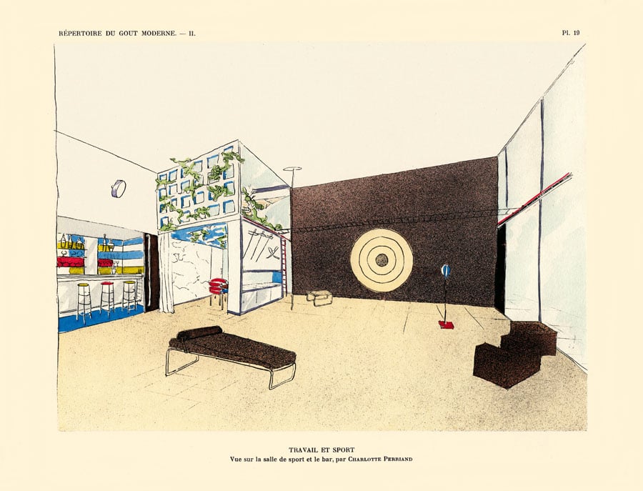 14M2 module study per inhabitant, 1928-1930. Charlotte Perriand AChP