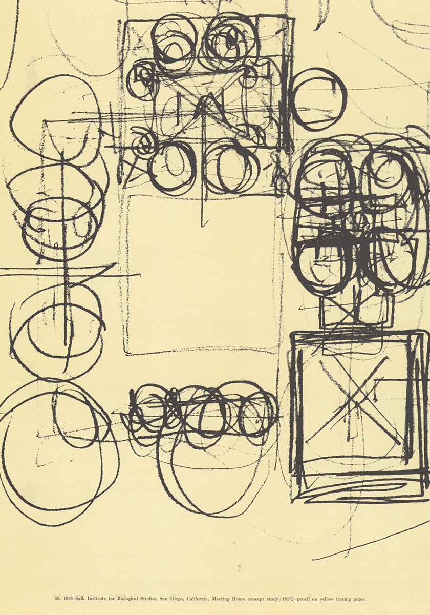 Louis Kahn - Salk Institute  Architecture sketch, Architecture