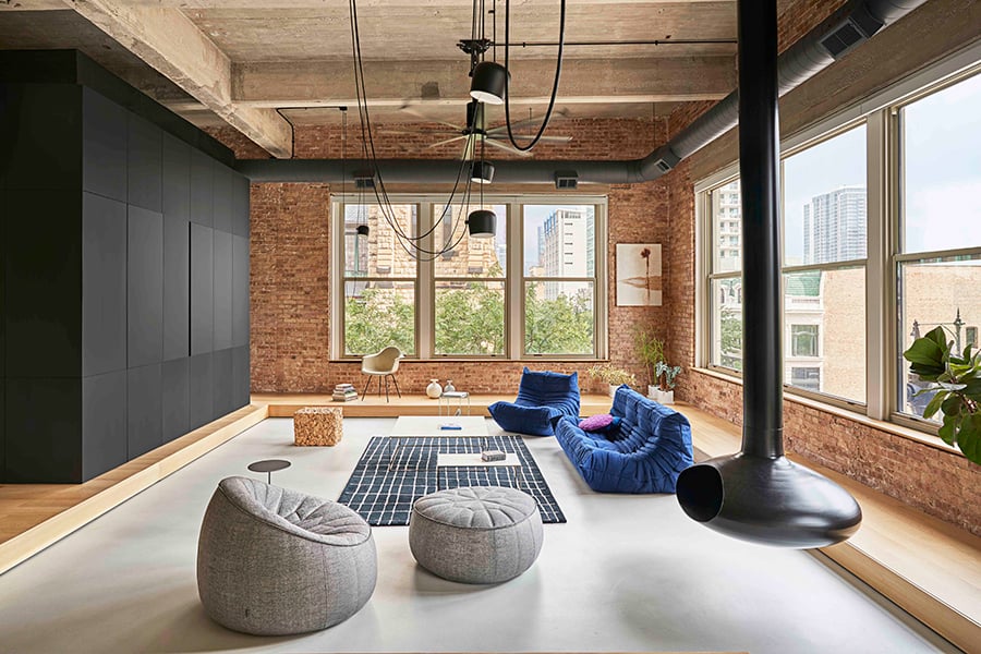 An Old Chicago Factory Loft Is Transformed Into A Homebodys Dream