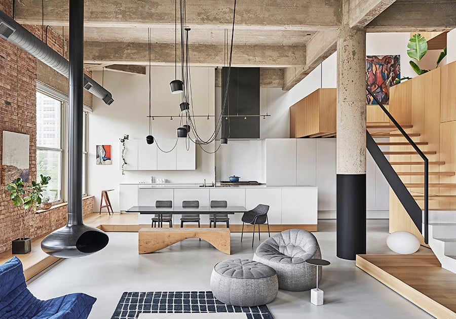 An Old Chicago Factory Loft Is Transformed Into A Homebodys Dream