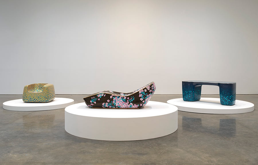 Blue Unites Marc Newson's Exhibit at the Gagosian