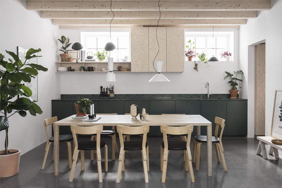 my scandinavian home: Our Dining Area With New 'Soft Blue