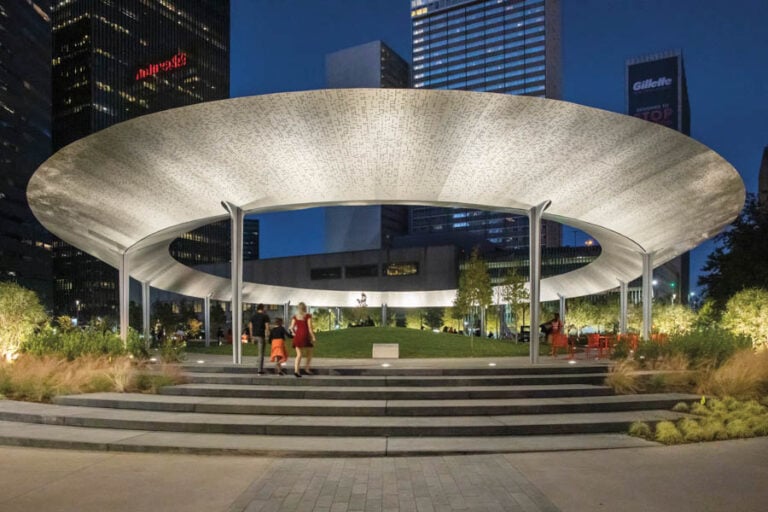Lighting For Fun This Public Park in Dallas Makes the Most of the Night Metropolis