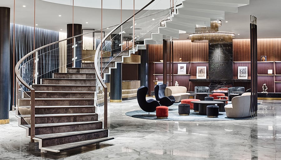 Arne Jacobsen Designed Hotel in Copenhagen Gets a Contemporary