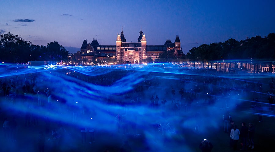 Studio Roosegaarde waterlicht