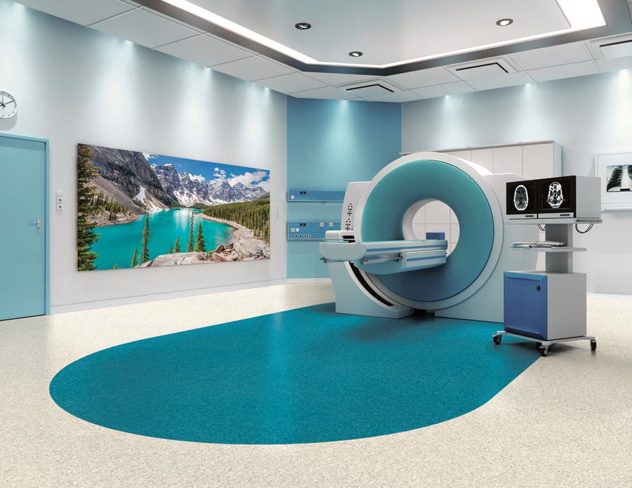 Mri Scanner Room With Patient