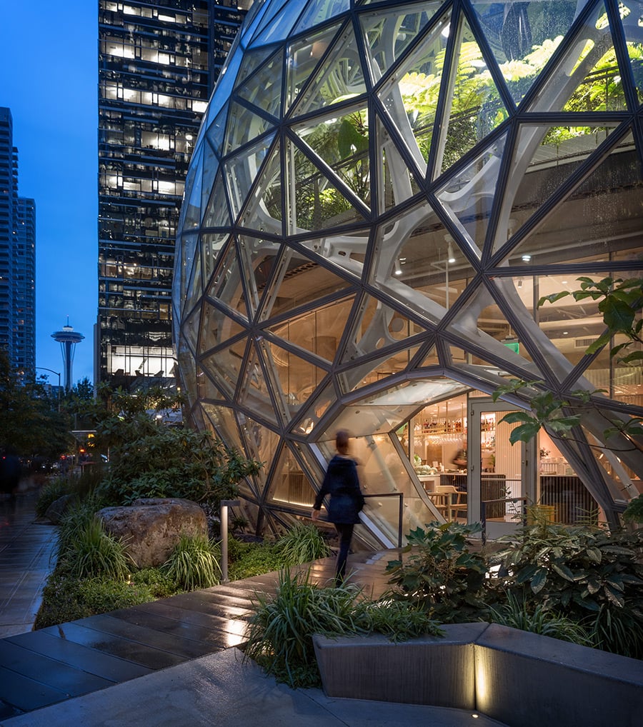 The Restaurant That Brings Whimsical Design To The Amazon Spheres Metropolis