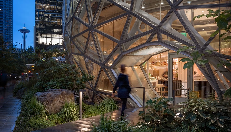 The Restaurant That Brings Whimsical Design To The Amazon Spheres Metropolis