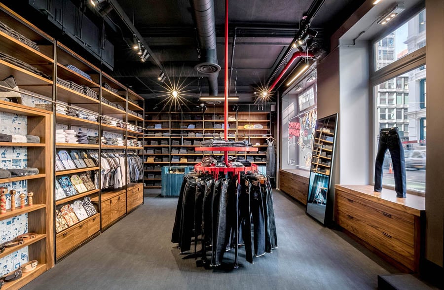 Denim jeans store store