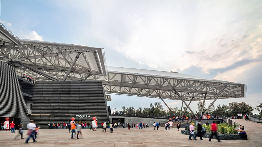 FGP Atelier + Taller ADG Design Devil Tail Baseball Stadium in