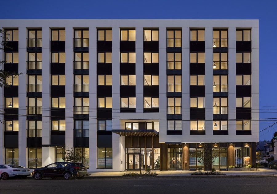 canyons exterior night facade