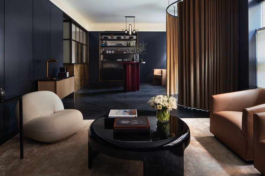 A Dermatology Office Beckons with the Allure of a Boutique Hotel