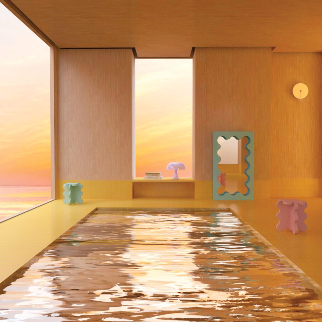 a digital rendering of a swimming pool