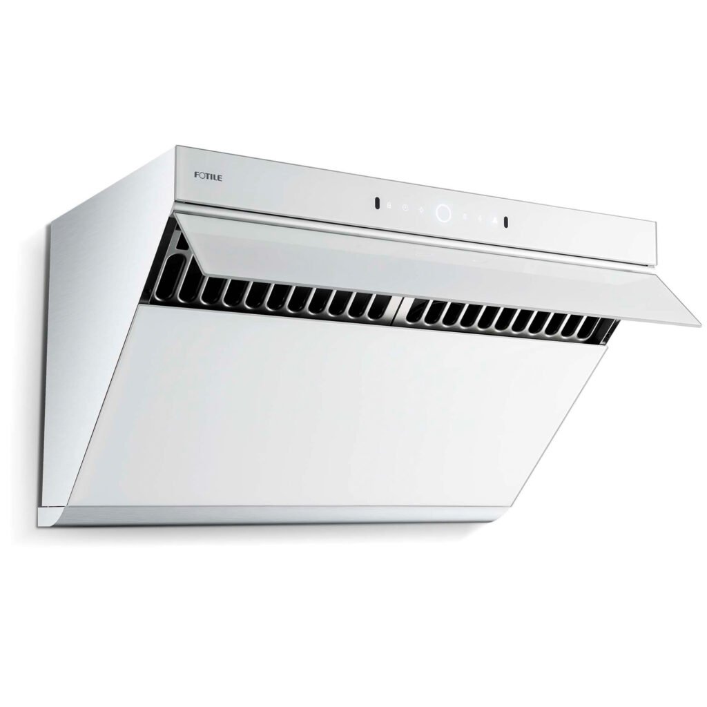 silver range hood