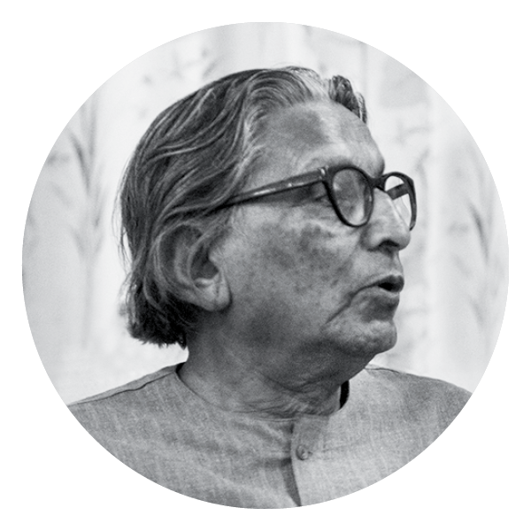 portrait of Balkrishna Doshi