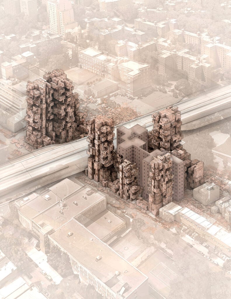 rendering of fractal housing