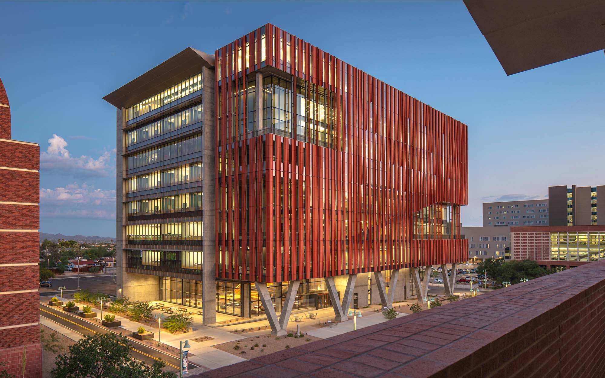 An exterior image of a multi-story building in Arizona