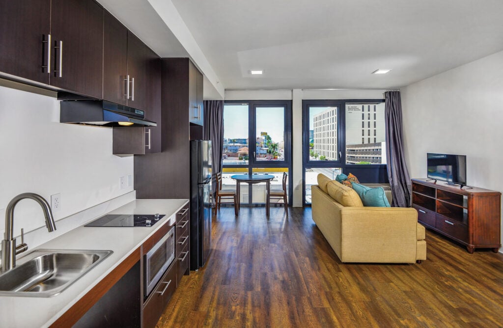 interior of a Los Angeles apartment