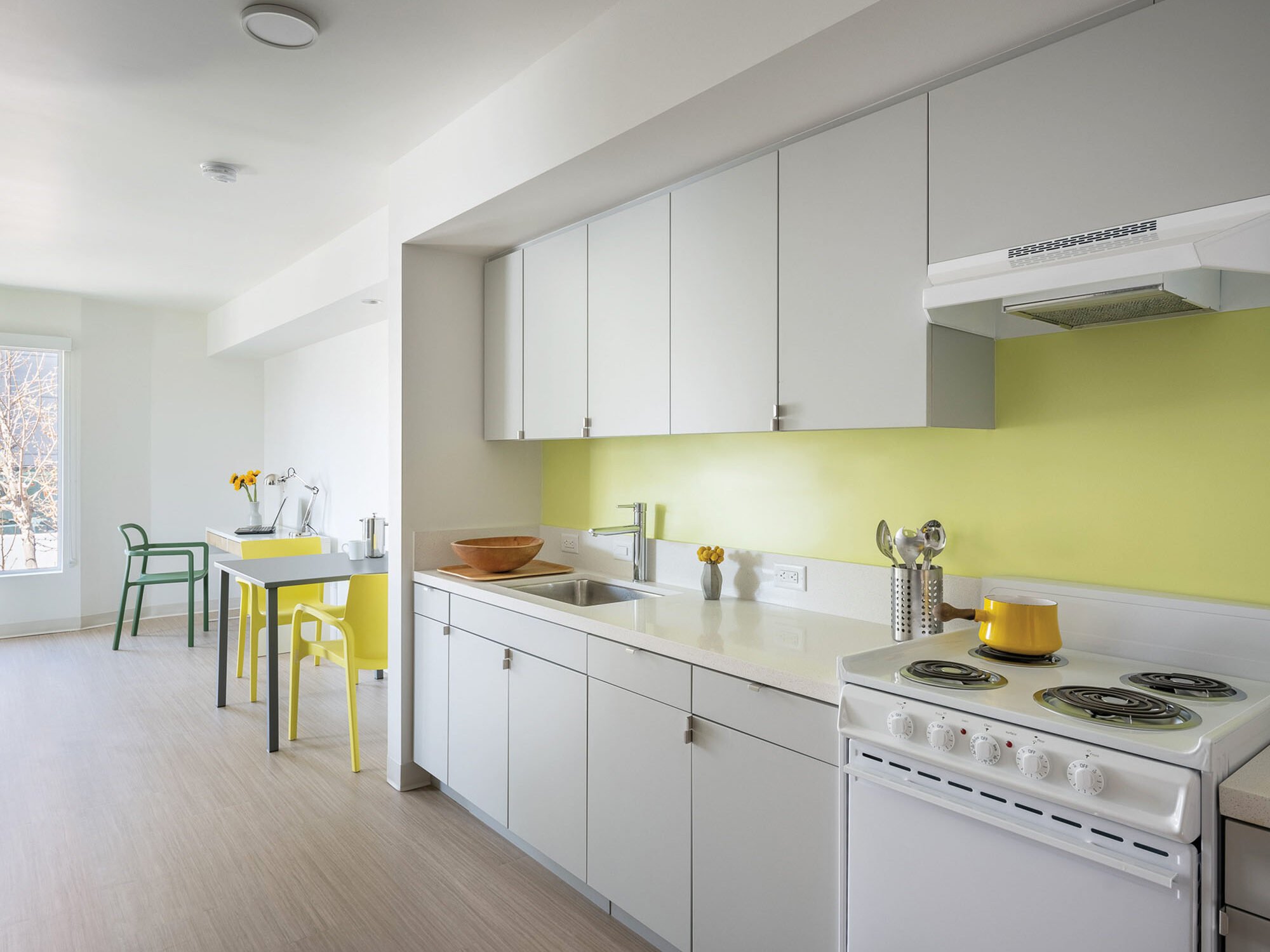 Interior apartment kitchen