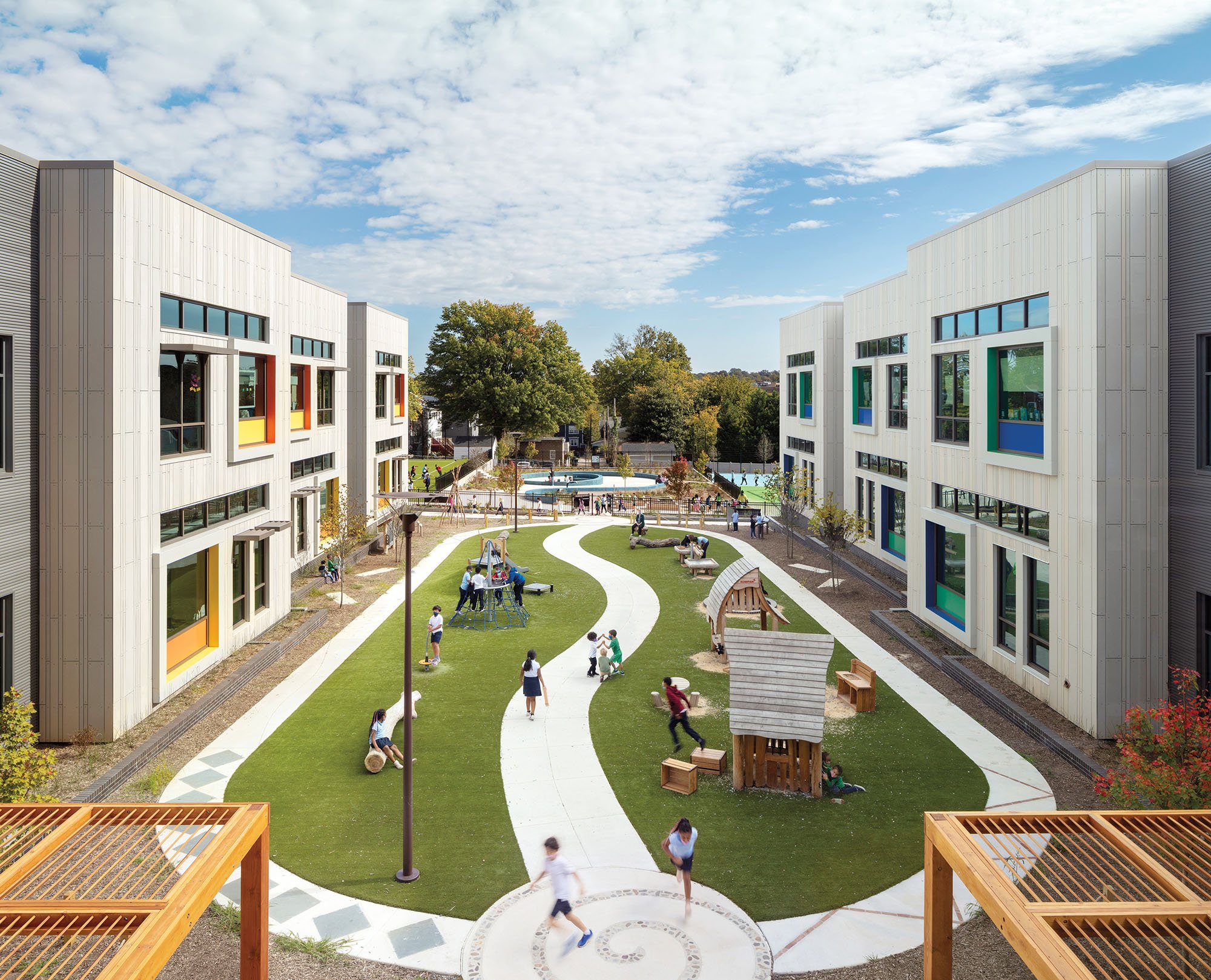 exterior of courtyard