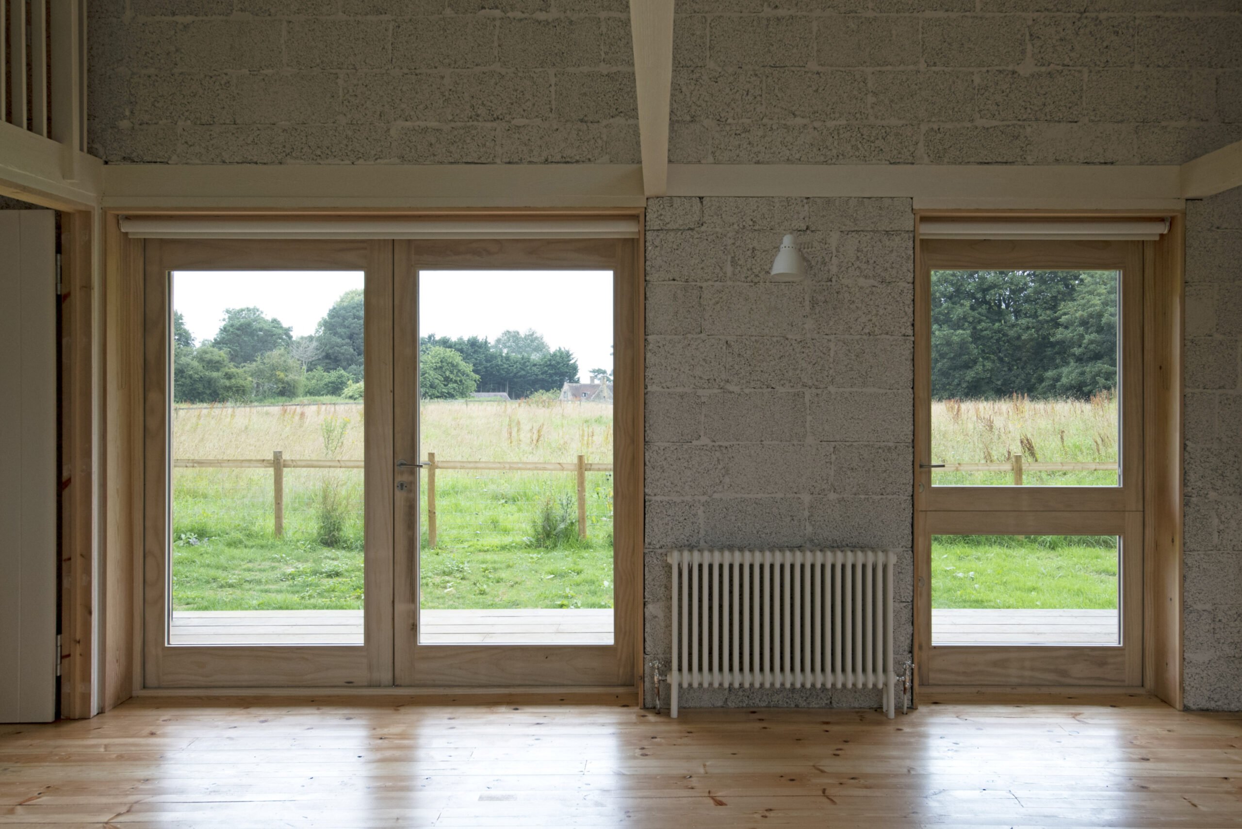 image of an interior of a home designed using hempcrete