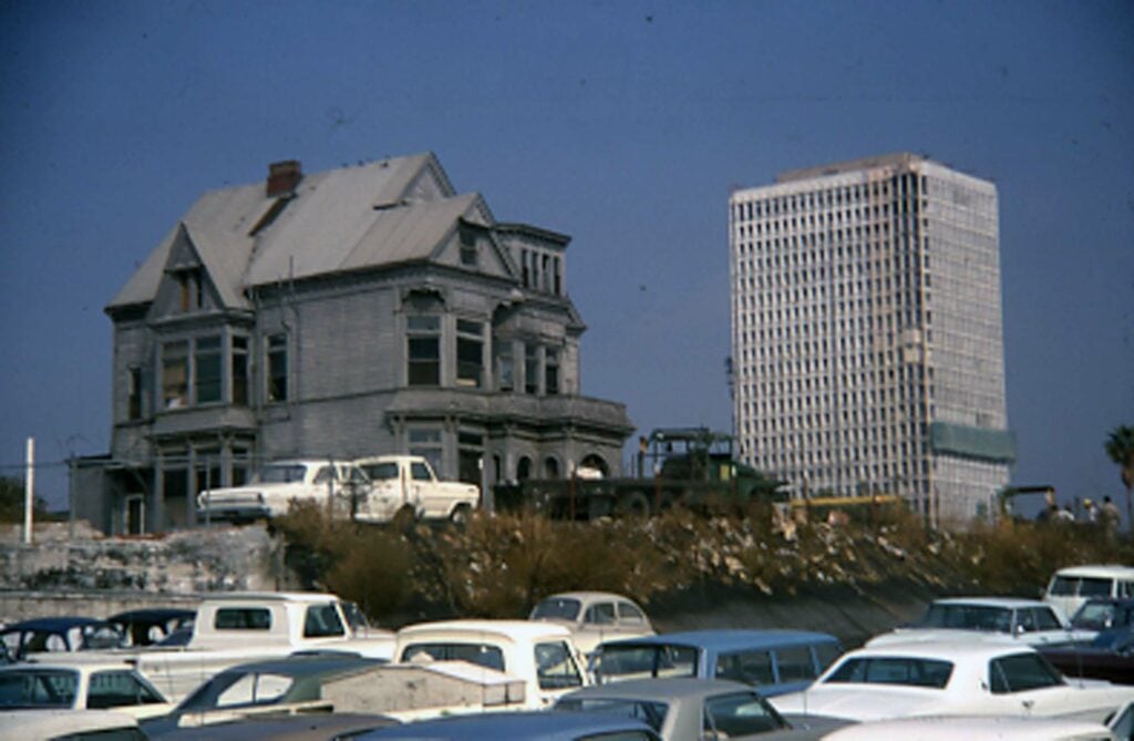 Victorian home about to be removed from Bunker Hill, Los Angeles. 