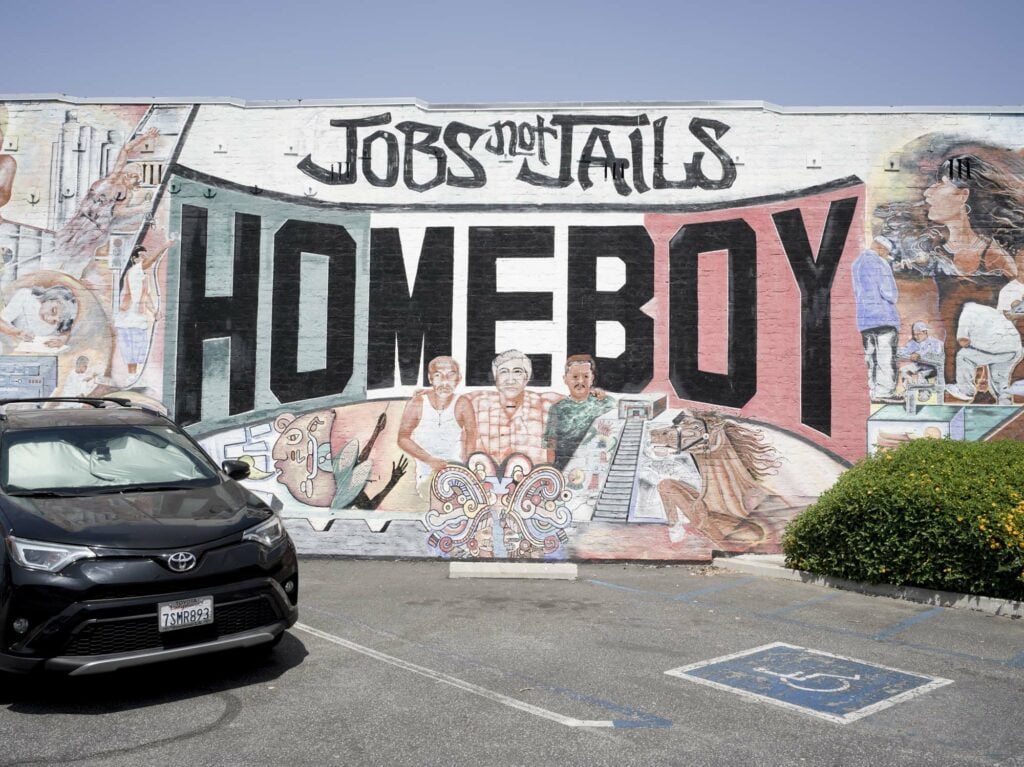 Image of mural at Homeboy Industries. 