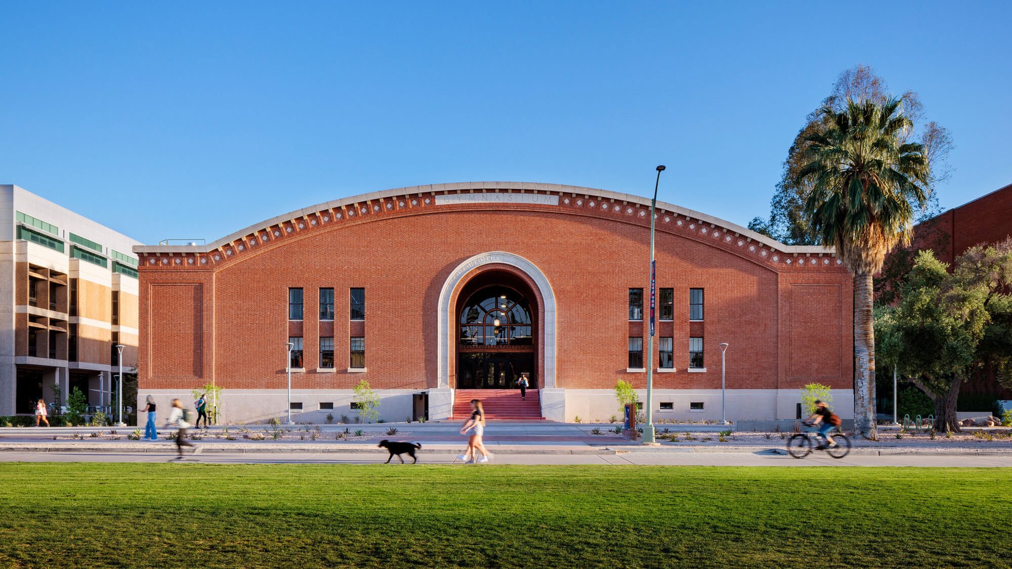 exterior of bear down gymnasium at the university of arizona 