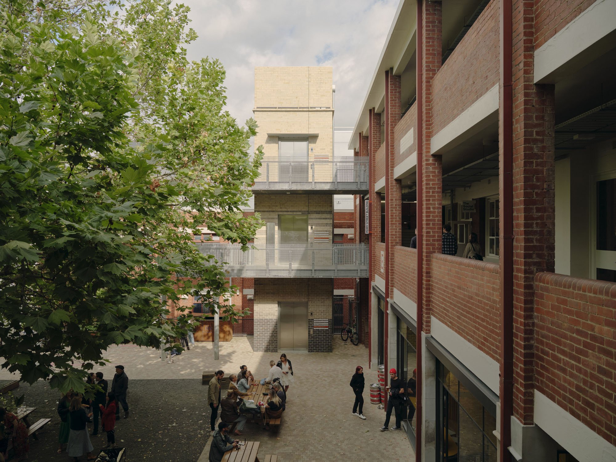 the exterior of the collingwood yards artistic campus