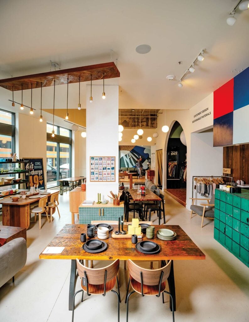 Woodward Throwbacks Transforms LandfillBound Goods into Modern