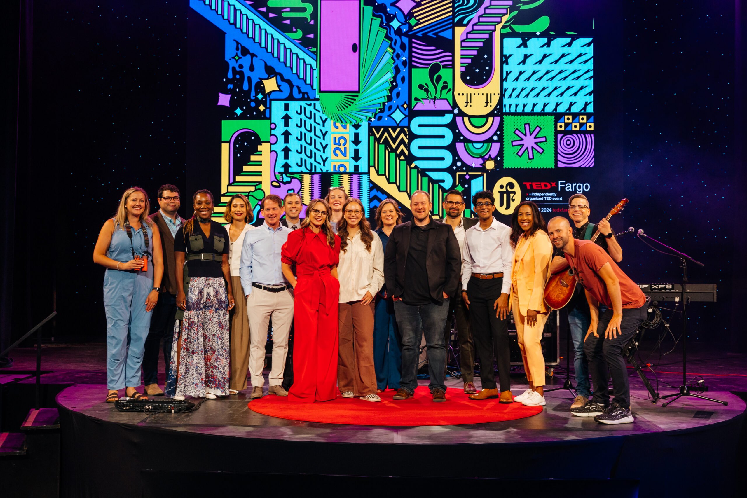 Amanda Schneider and the thinklab team at TEDxFargo event