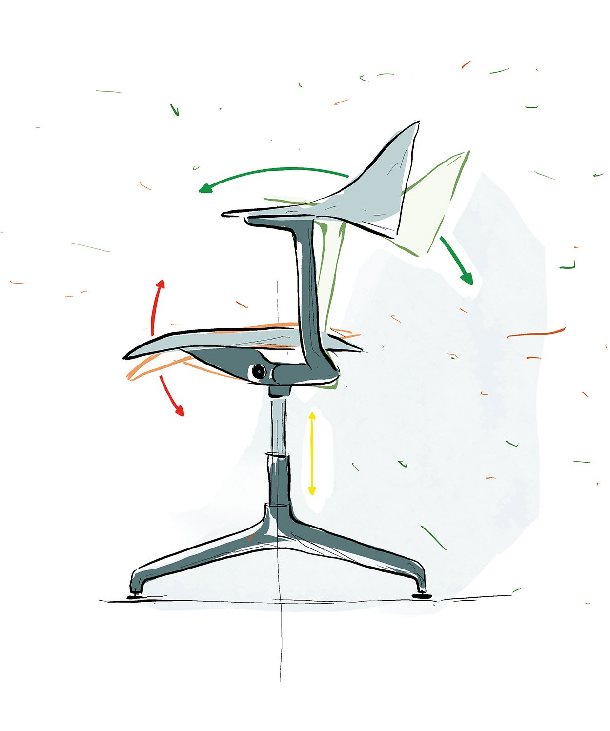 その他 Ronan Bouroullec / Drawing / Vitra Ronan Bouroullec Drawing Poster, multicolour | Official