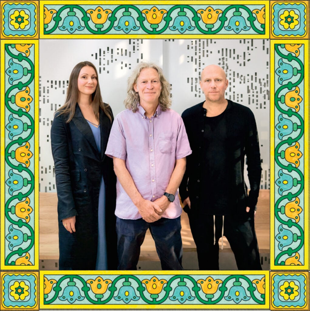 Headshots of ScienceDesignLab cofounders Dr. Anastasija Lesjak, Dr. Richard Taylor, and Martin Lesjak