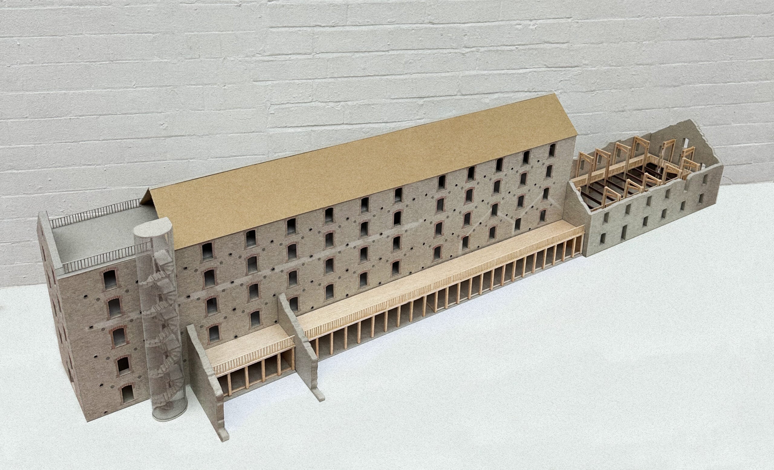 photograph of an architectural model