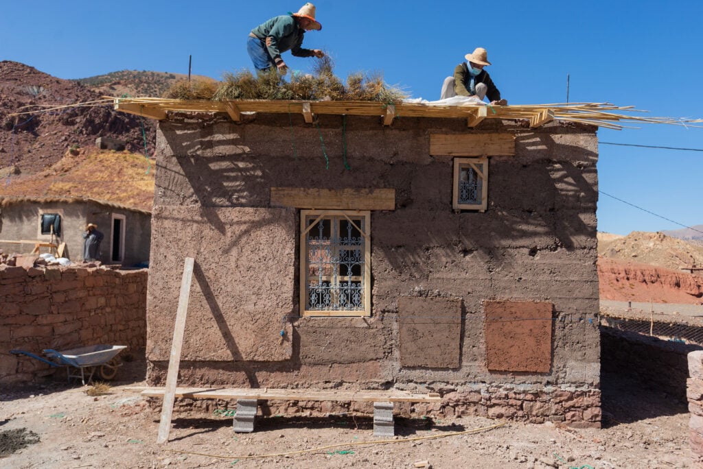image of a building made of earth
