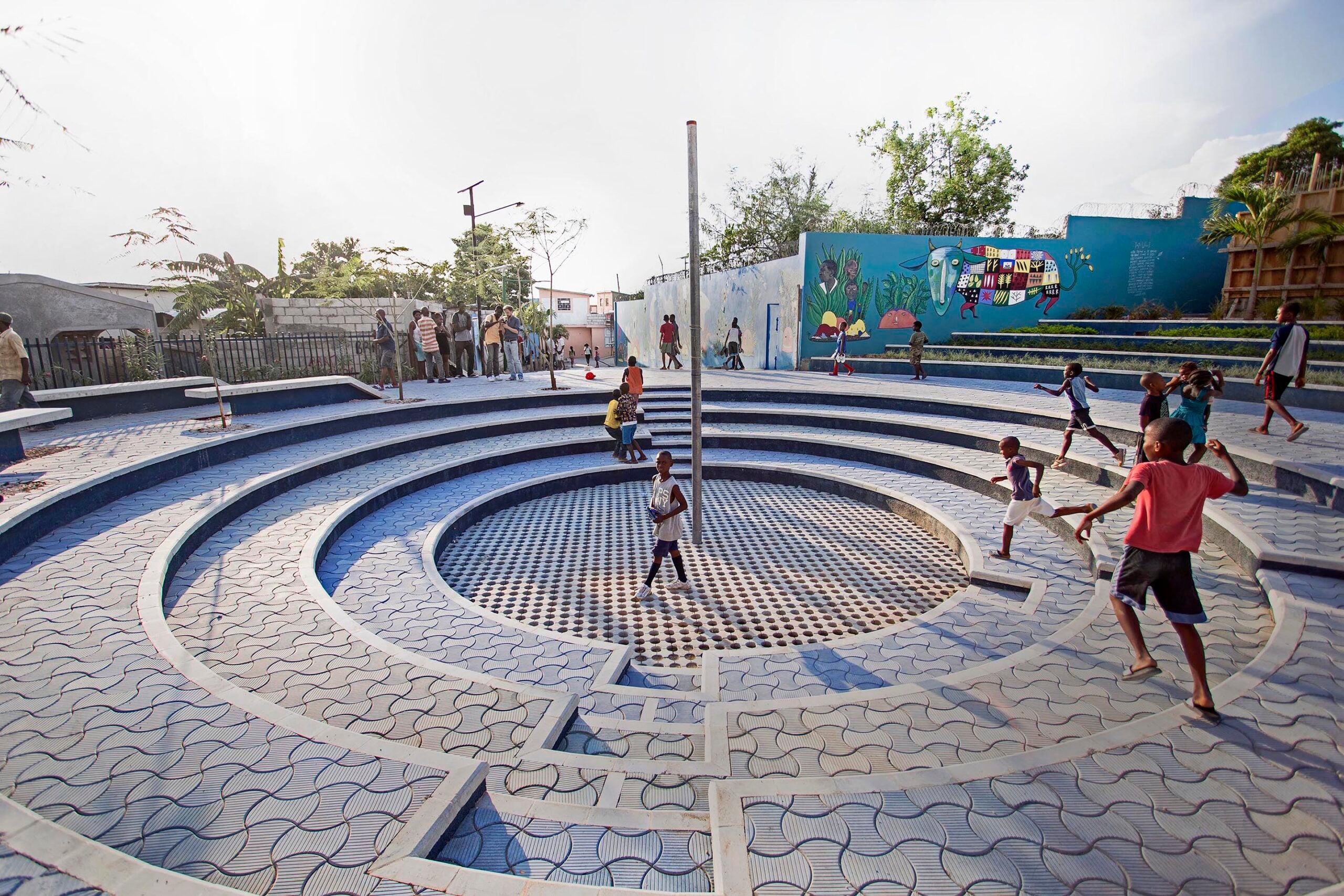 image of a public space in haiti