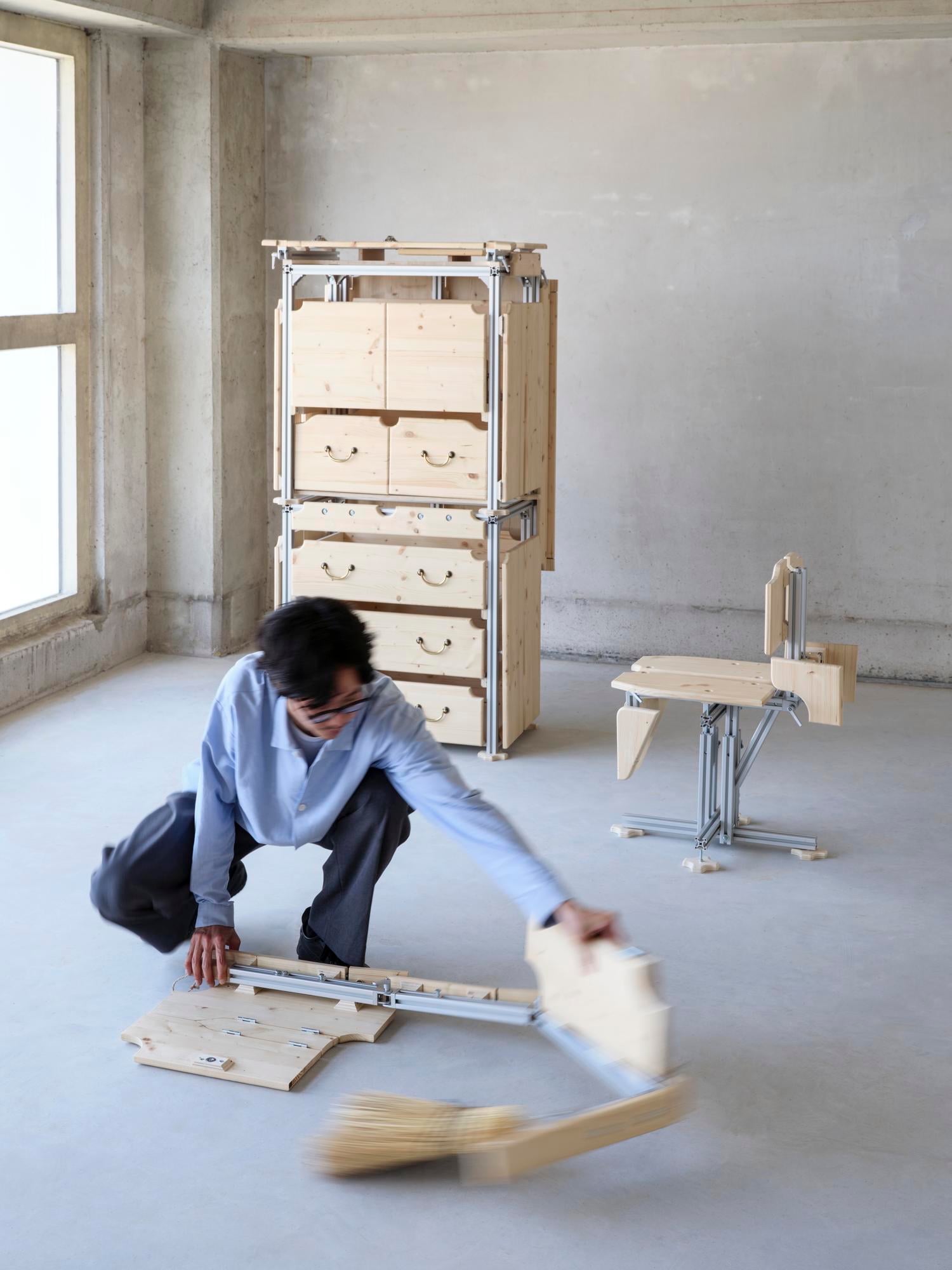 TRANSCENDERS: Deconstructing Domestic Norms by Jun Fujisaku. "These hybrid objects express the fluidity and inseparability of roles in everyday life, offering a subtle critique of rigid domestic norms." Courtesy of the Artist. 