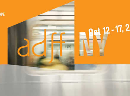 Poster for ADFF:NY, presented by Eventscape during Archtober 2026, taking place October 12–17.